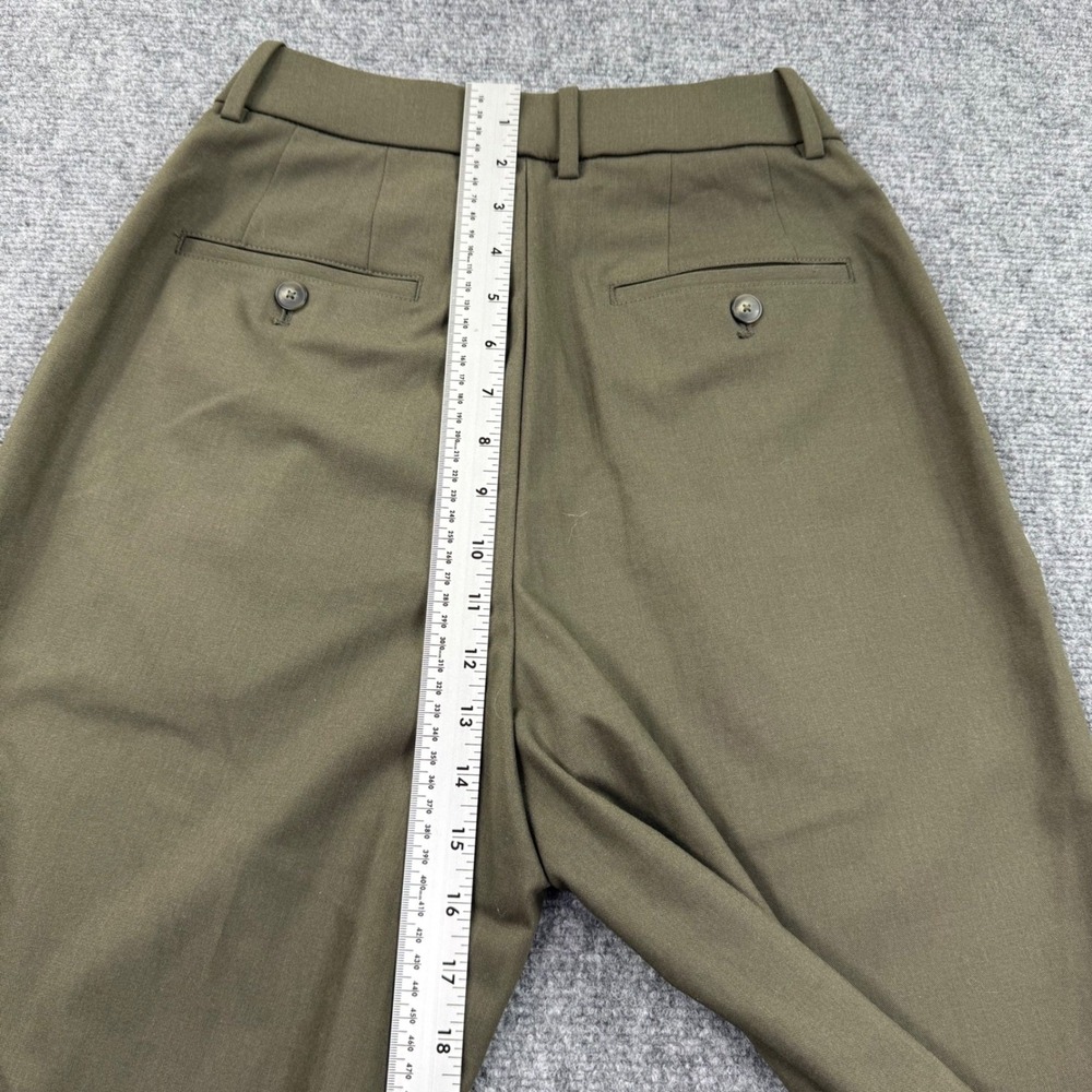 UNIQLO Pants Size XS 24-25W Khaki Wide Leg Pleated Recycled Polyester Men's - Picture 7 of 9